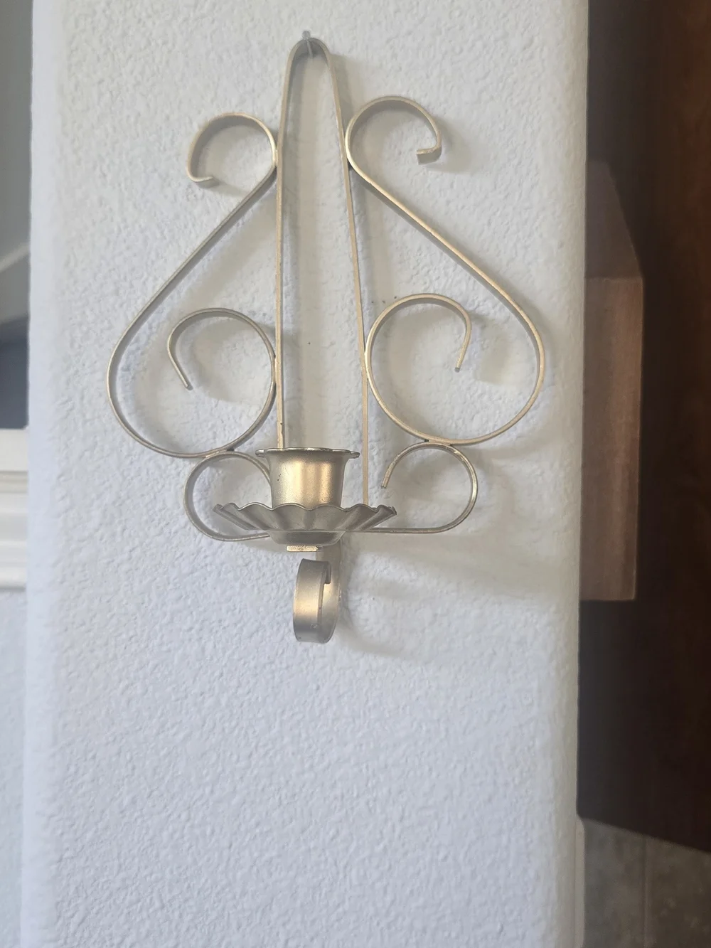 Gold Metal Wall Candle Sconces